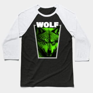 Angry Wolf Baseball T-Shirt